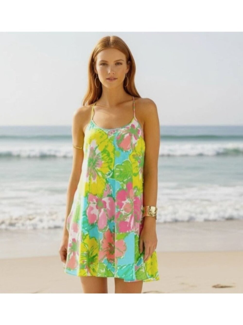 Lilly Pulitzer Maisy Silk Slip Floral Dress ( S )